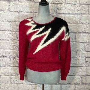 Vintage 80’s angora and wool sweater